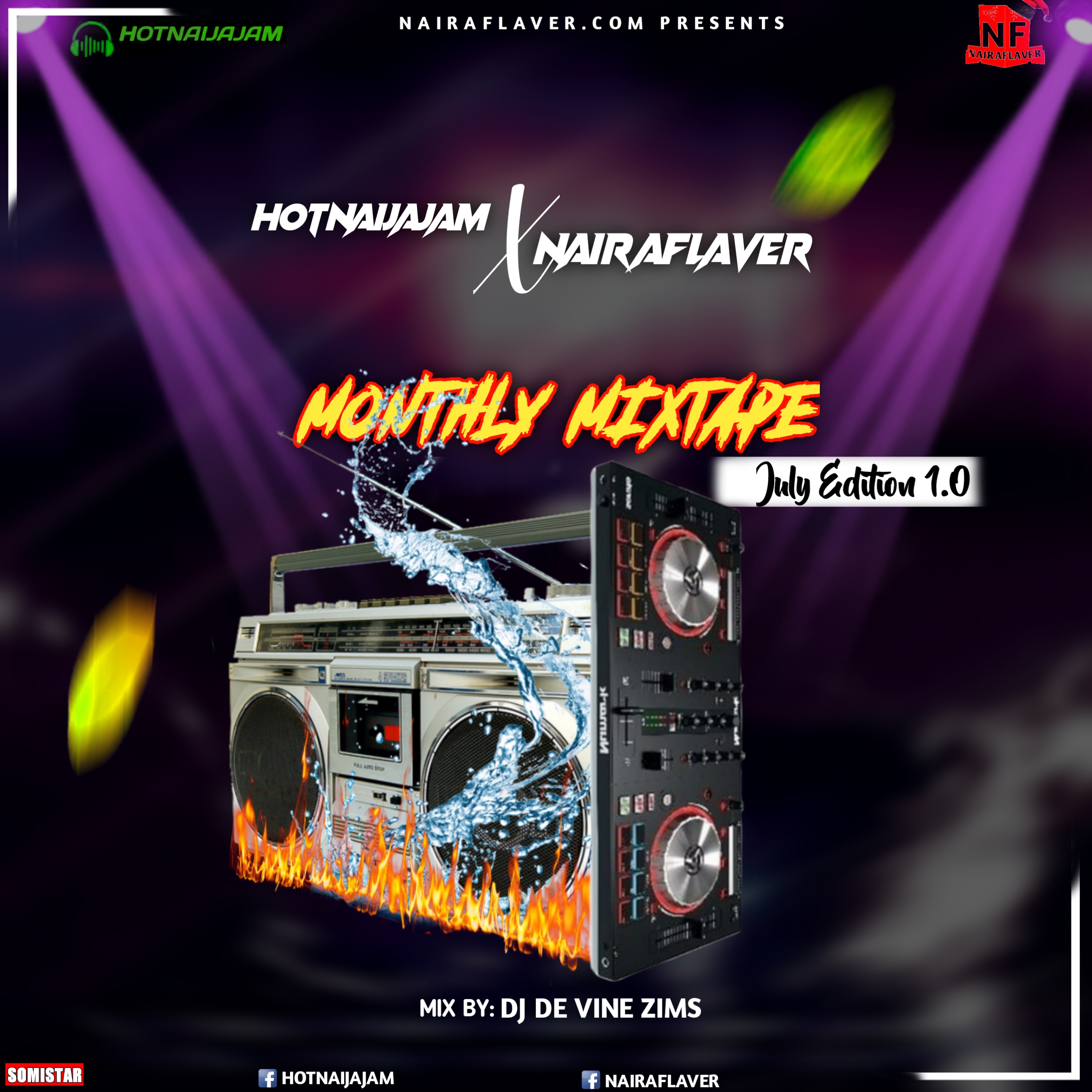 [Mixtape] Nairaflaver Ft Hotnaijajam – July Monthly Mixtape V1.0